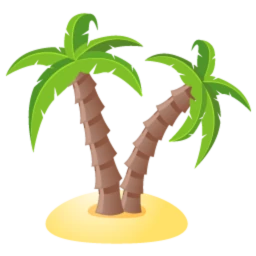 Bingo Miami Palm Trees Logo